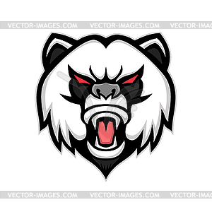 Angry Giant Panda Mascot - vector image