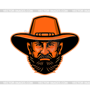 General Ulysses Grant Mascot - vector clip art