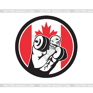 Canadian Gym Circuit Canada Flag Icon - vector clipart