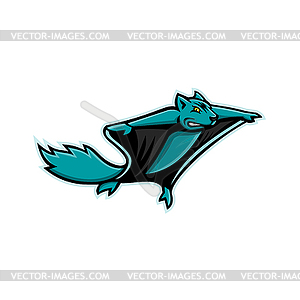 Flying Squirrel Mascot - vector image