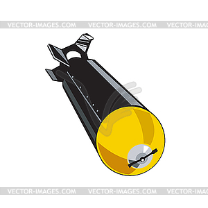 World War Two British Bomb Retro - vector clipart