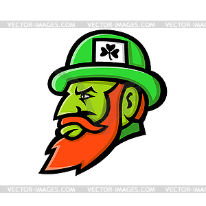 Leprechaun Head Mascot - vector EPS clipart