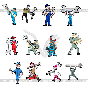 Mechanic Collection Set - royalty-free vector image