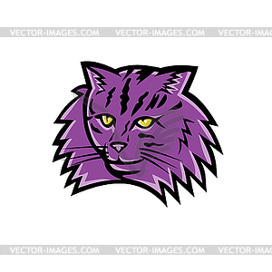 Norwegian Forest Cat Mascot - vector clip art