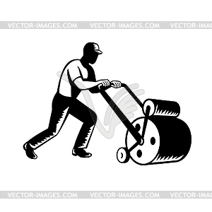 Gardener Landscaper Groundsman or Groundskeeper - vector clipart