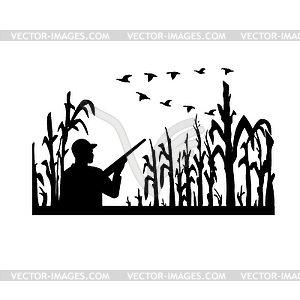 duck hunting clipart