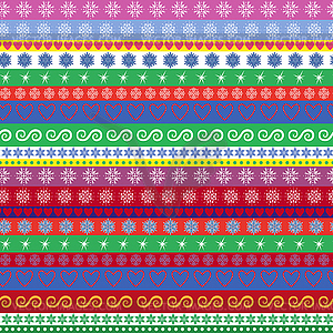 Christmas striped seamless pattern - vector clipart