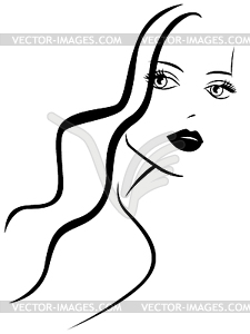 Stylish young woman - vector image