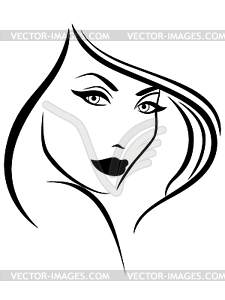 Young stylish woman - vector clip art