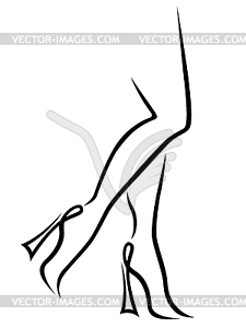 Abstract fashionable women legs - vector clipart