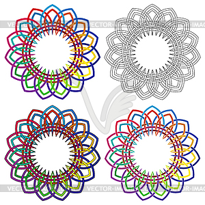 Abstract ornamental shapes - vector clipart