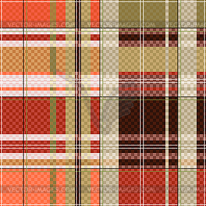 Tartan seamless texture mainly in light brown hues - vector clip art