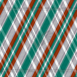 Rhombic tartan seamless texture in red different - vector image