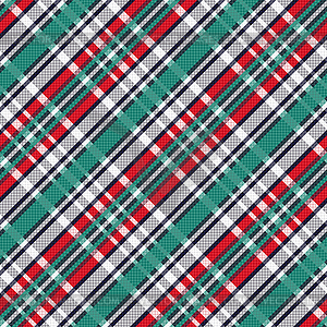 Diagonal tartan seamless texture - vector image