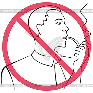 No smoking sign - vector image