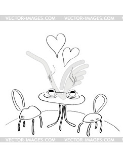 Love story - vector image