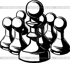 Chess pieces - vector clipart