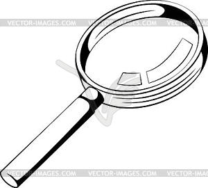 Magnifying glass - vector clipart