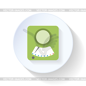 Kitchen scales flat icon - vector clipart