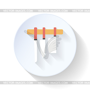 Set of knives flat icon - vector EPS clipart