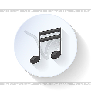 Note flat icon - vector clipart