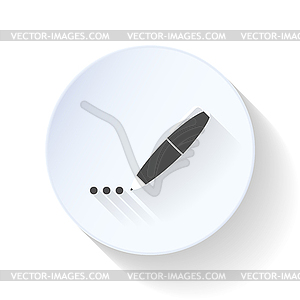 Writing posts flat icon - vector clipart