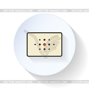 Camera viewfinder flat icon - vector image