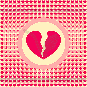 Broken heart - vector clipart