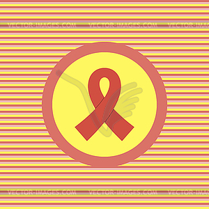 AIDS color flat icon - vector clipart
