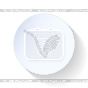 First aid kit thin lines icon - vector image