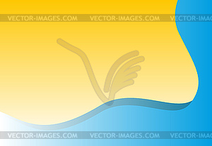 Orange blue background - vector clipart