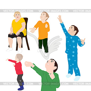 Set of people - vector clipart