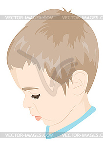 Portrait of child - vector image