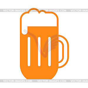 Beer glass symbol  - vector clip art