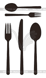 Cutlery symbols - vector image