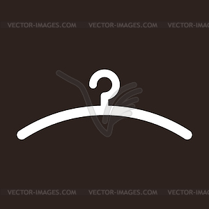 Вешалка значок - векторный клипарт / векторное изображение