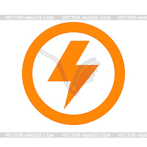 Lightning bolt sign - vector image