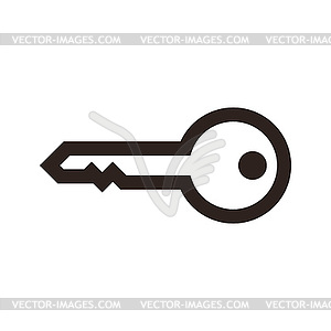 Key symbol - vector image