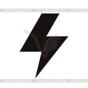 Lightning bolt icon - vector clipart