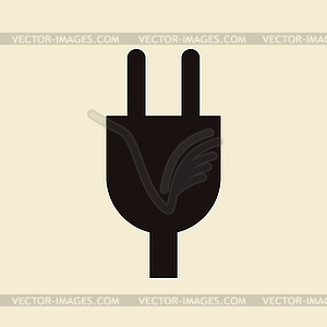 Plug icon - vector image