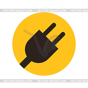 Plug icon - vector image