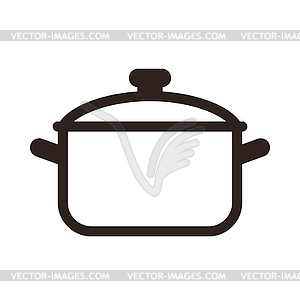 Cooking pot symbol  - vector clipart