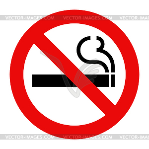 No smoking sign - vector image