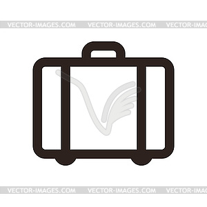 Suitcase - travel icon - vector clip art