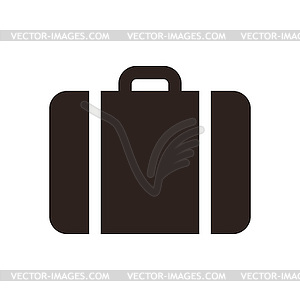 Suitcase - travel icon - vector image