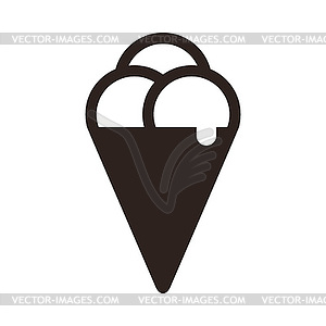 Ice cream symbol - vector clipart