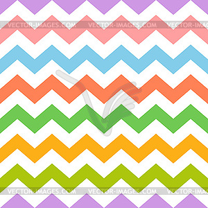 Colorful seamless zig zag pattern - vector image