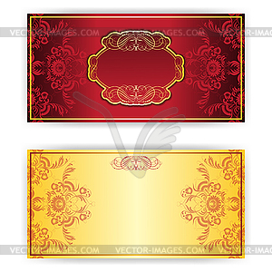 Royal invitation card with frame - vector clipart