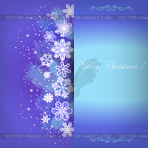 Template invitation to festive Christmas card - vector clipart / vector image