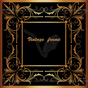 Frame with square ornament - vector clipart